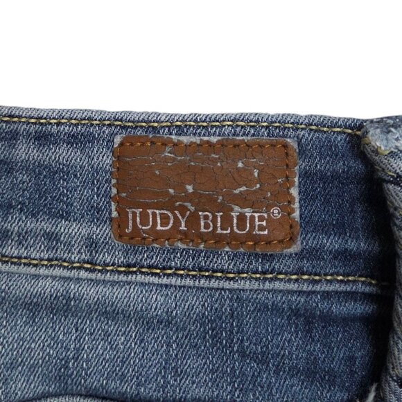 Judy Blue Shauna Bootcut Jeans Womens 30 Mid Rise Braided Belt Loop - Picture 9 of 12